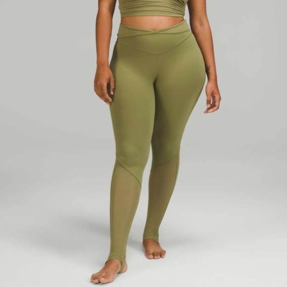 lululemon athletica Pants - Lululemon Nulu and Crisscross Mesh Stirrup Tight
- Bronze Green